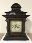 A Victorian mahogany Junghans bracket clock