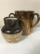 An antique Royal Doulton Lambeth loving cup,