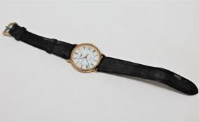 A gent's 9ct gold Longines calendar wristwatch,