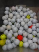 A box of golf balls