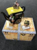 A boxed Ringtons Limited Edition teapot "The Tea Merchant" no 227 of 17500 with sugar basin