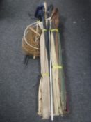 Two bundles of assorted fishing rods,