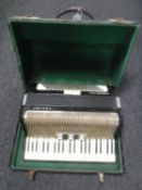 A cased Horner Corona accordion