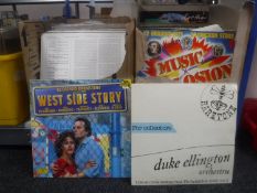 Two boxes containing LP's including 70's, 80's,