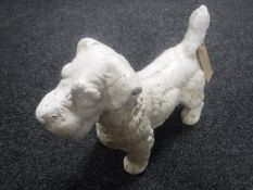 A cast metal figure of a Scottie Dog