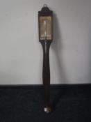 An early 20th century continental stick barometer