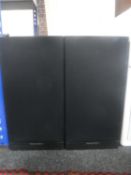 A pair of black cased Mordaunt Short speakers