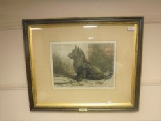 Herbert Thomas Dicksee (1862-1942) : Forgotten, etching, signed in pencil,