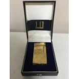 A Dunhill gold plated lighter,