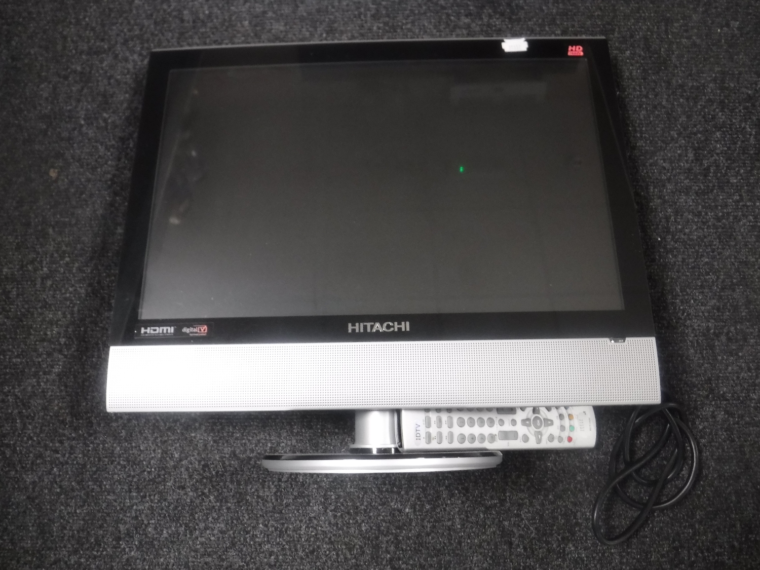 A Hitachi 19" LCD TV with remote