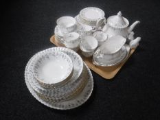 Fifty-seven pieces of Royal Albert Memory Lane tea and dinner china
