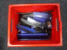 A crate of Hornby OO track