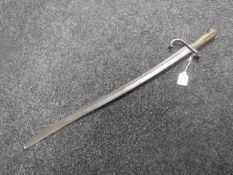 A late 19th century French Chassepot bayonet