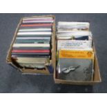 Two boxes of LP records and LP box sets - classical