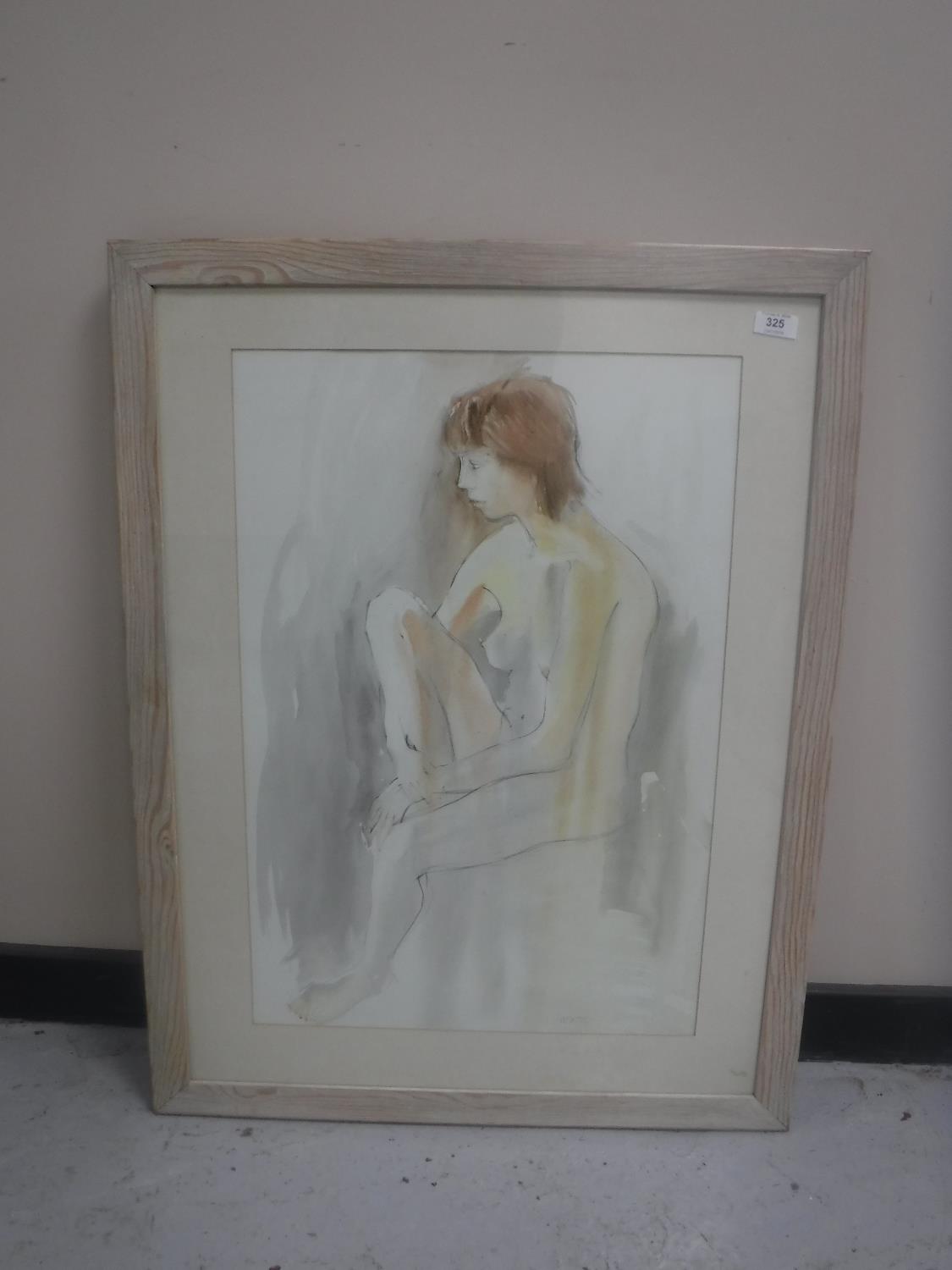 Donald James White : Karen, watercolour, 45 cm x 66 cm, framed.