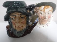 Two large Royal Doulton Character jugs - Rip Van Winkle and Jarge