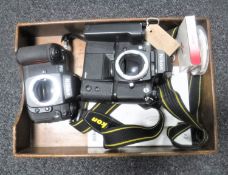 A Nikon F3 camera with Nikon MD4 motor drive,
