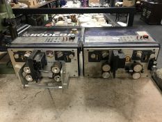 Two Kodera casting wire stripping machines