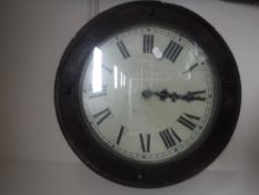 An antique circular station type clock