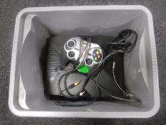 An Xbox with controller