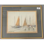 Victor Noble Rainbird : Boulogne, watercolour, signed, 23 cm x 32 cm, framed.