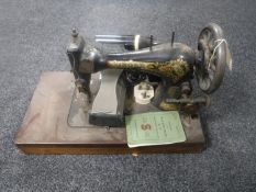 A vintage Singer sewing machine (electrified)
