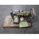 A vintage Singer sewing machine (electrified)