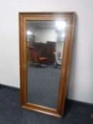 A continental mahogany hall mirror