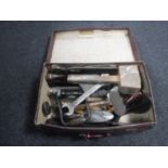 A box of vintage and later hand tools and joinery tools