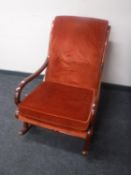 A mid 20th century Parker Knoll rocking chair