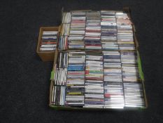 Two boxes of CD's - easy listening and classical