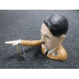 A cast iron novelty nut cracker - Hitler