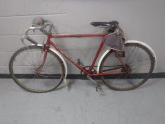 A vintage Halford's Sports racing bike