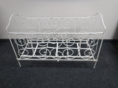 A late 19th century wrought iron cot