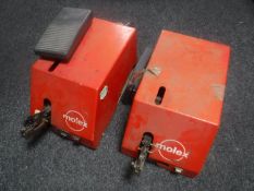 Two Molex wire stripping machines with pedals (Untested)