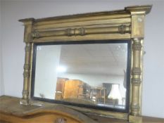 A Regency gilt overmantel mirror