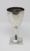 A Victorian shooting cup marked 4th Battalion Durham Light Infantry,