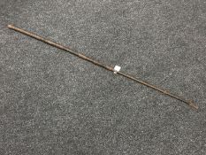 An antique tribal harpoon spear