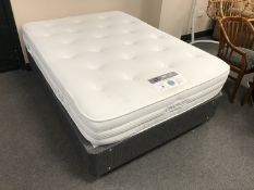 A Silentnight Mira Pocket Ortho Choice Eko 1400 mattress with divan base