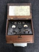 An early twentieth century Runbaken electrical testing set