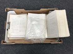 A box of aviation hand books
