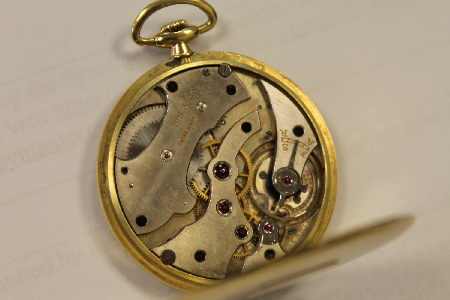 An 18ct gold open faced pocket watch, retailed by Tiffany & Co. - Image 5 of 8