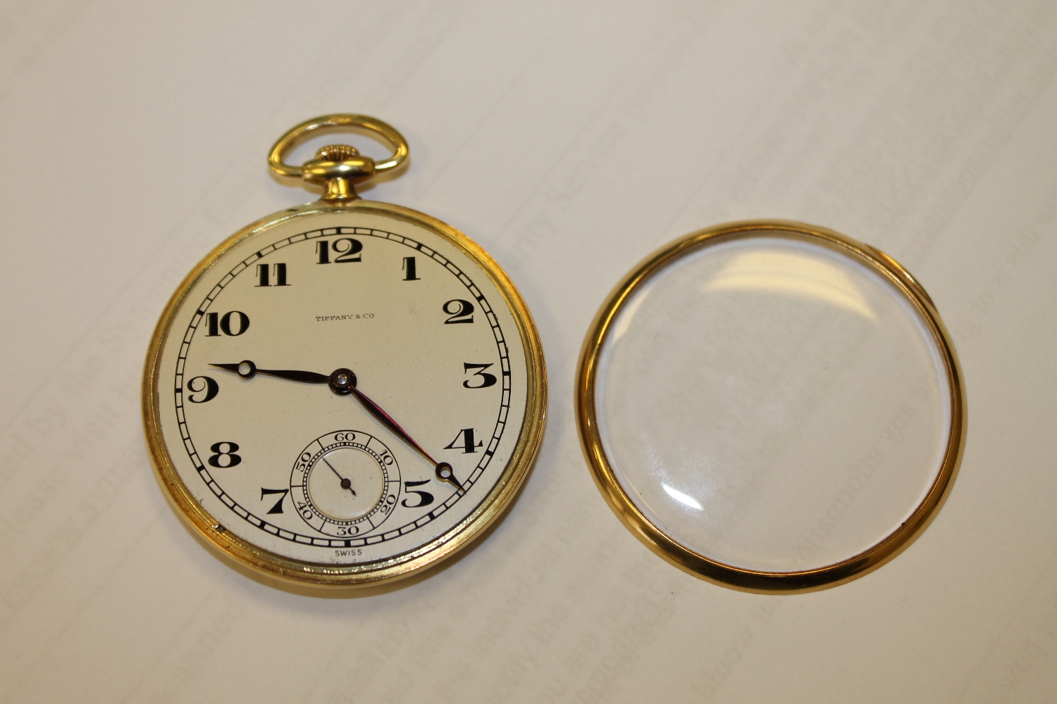 An 18ct gold open faced pocket watch, retailed by Tiffany & Co. - Image 4 of 8