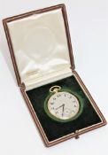 An 18ct gold open faced pocket watch, retailed by Tiffany & Co.