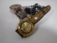 Three gent's wristwatches to include Armani,