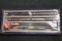 A Lima Great Western train set, boxed.