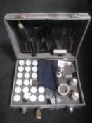 A cased Auto trade leather repair kit