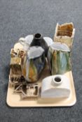 Donald James White : An interesting collection of twelve pieces of studio pottery and ceramics,