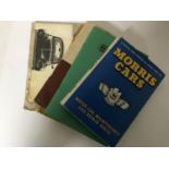 Five assorted car books to include an instruction manual for a VW 1302,