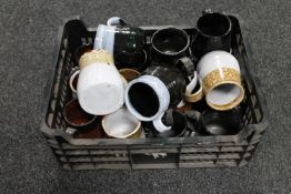 Donald James White : Eighteen miscellaneous glazed ware mugs.